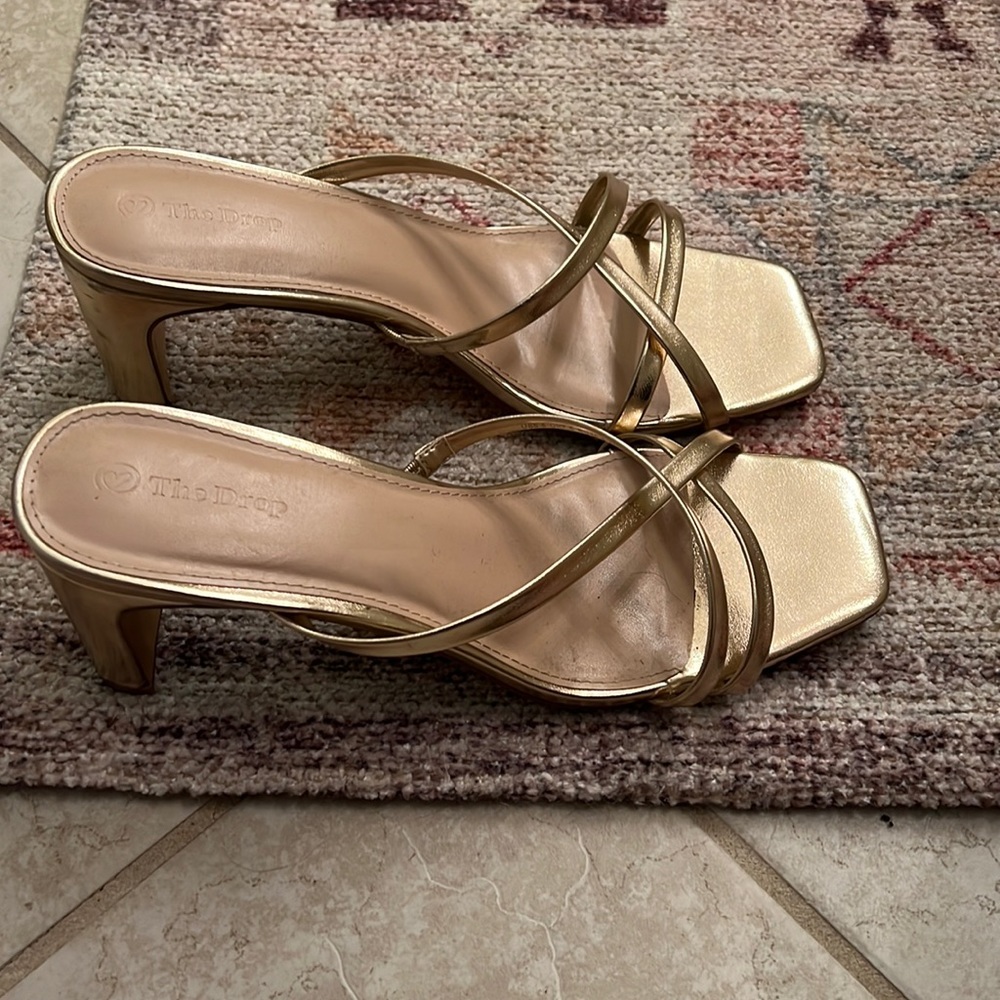 The Drop gold shoes